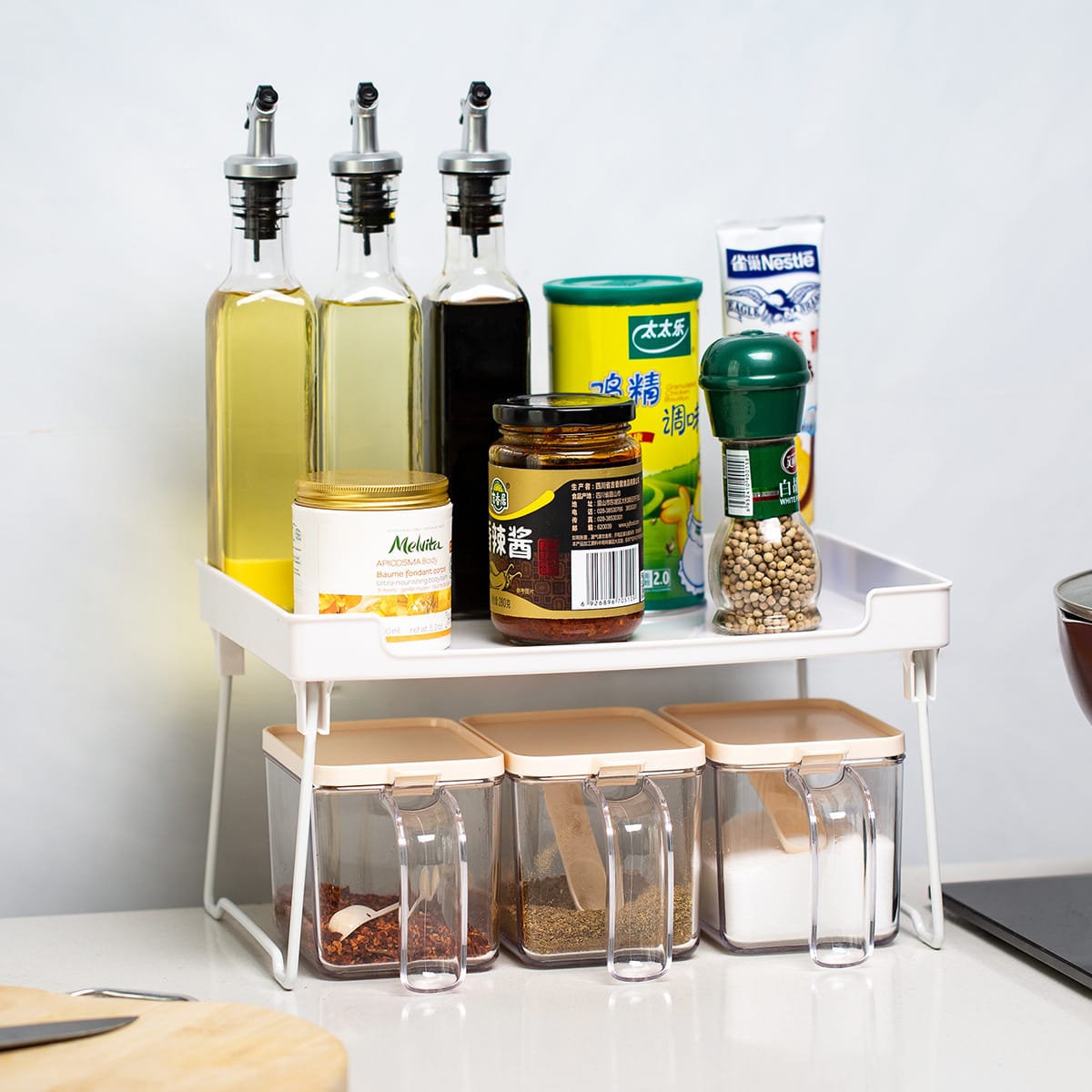 Supplies rack