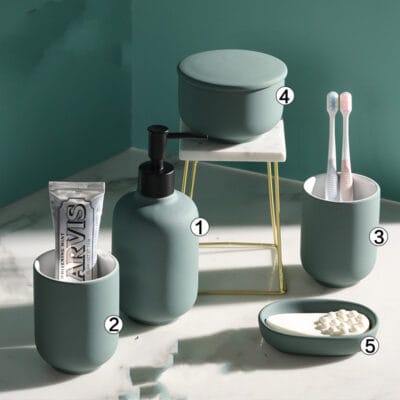 Ceramic Bathroom Set - Image 5