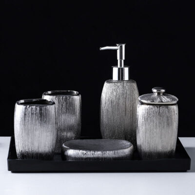 Silver Ceramic Set - Image 4