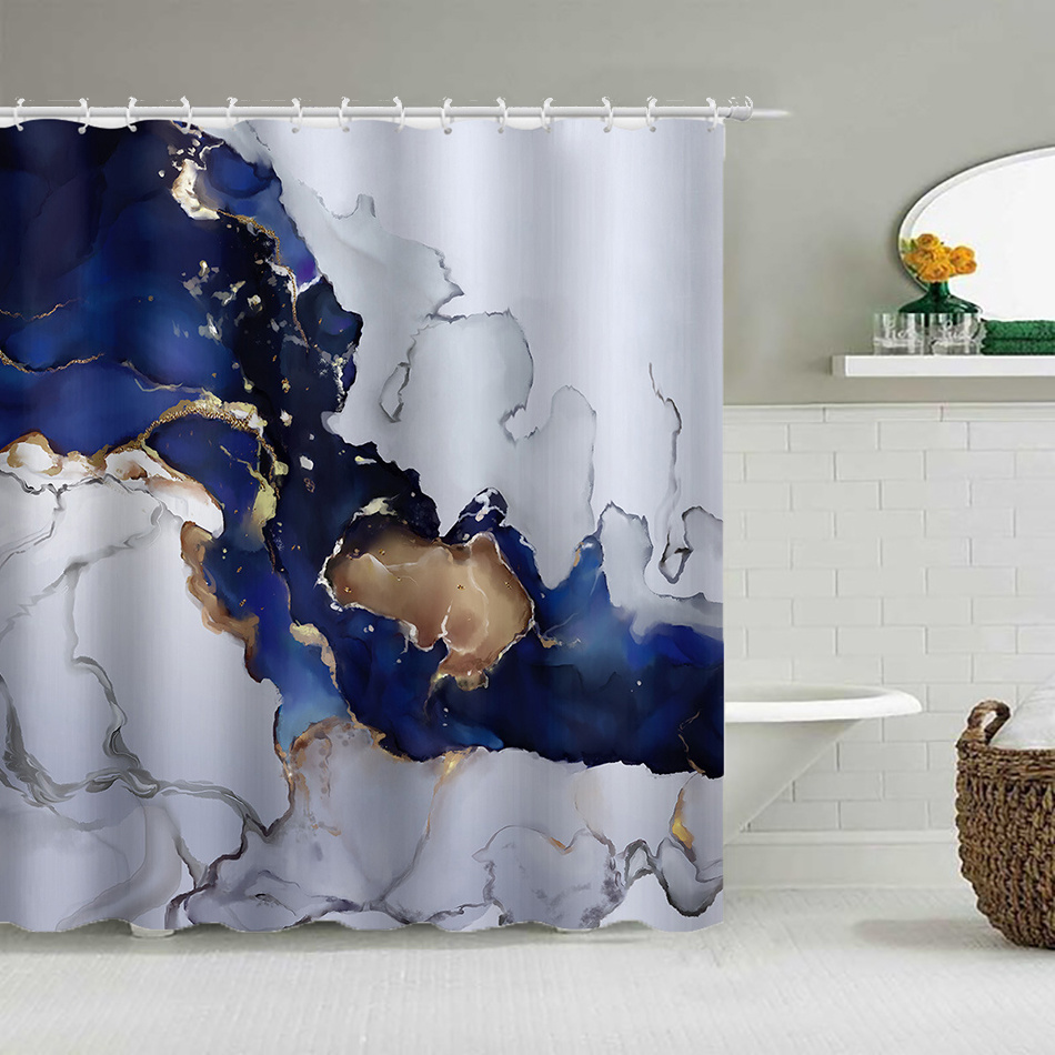 Marble Pattern Curtain