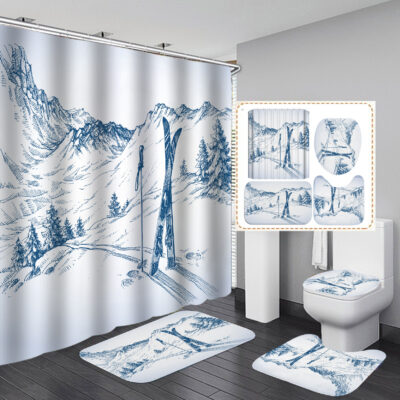 Patterned Shower Set - Image 2
