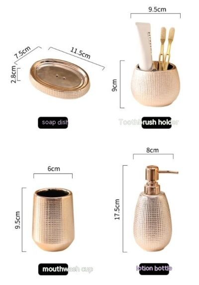 RoseGold Ceramic Set - Image 7