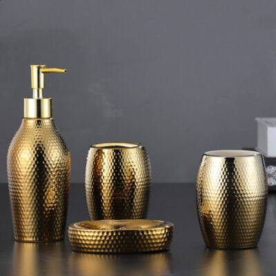 Golden Bathroom Set