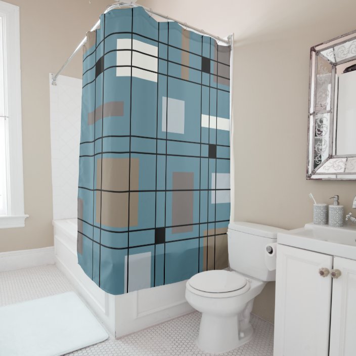Abstract Shower Curtain
