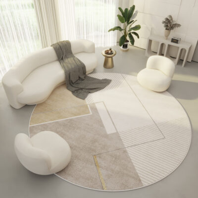 Cream Modern Carpet - Image 3