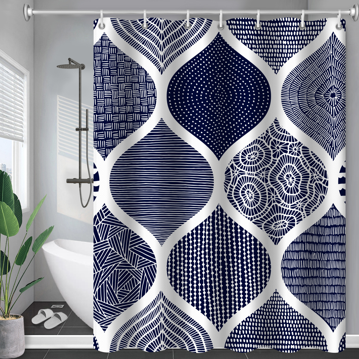 Toilet Shower Curtain