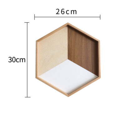 Wooden Hegxagon Tray - Image 3