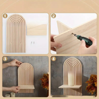 Wooden Arch Shelf - Image 4