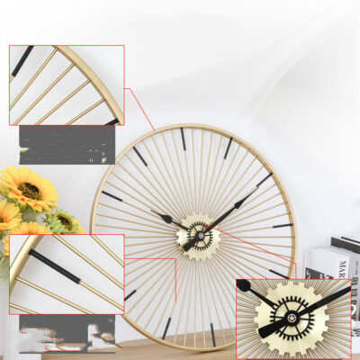 Old Wheel Clock - Image 5