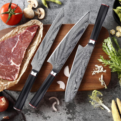 Damascus Knife Set - Image 6