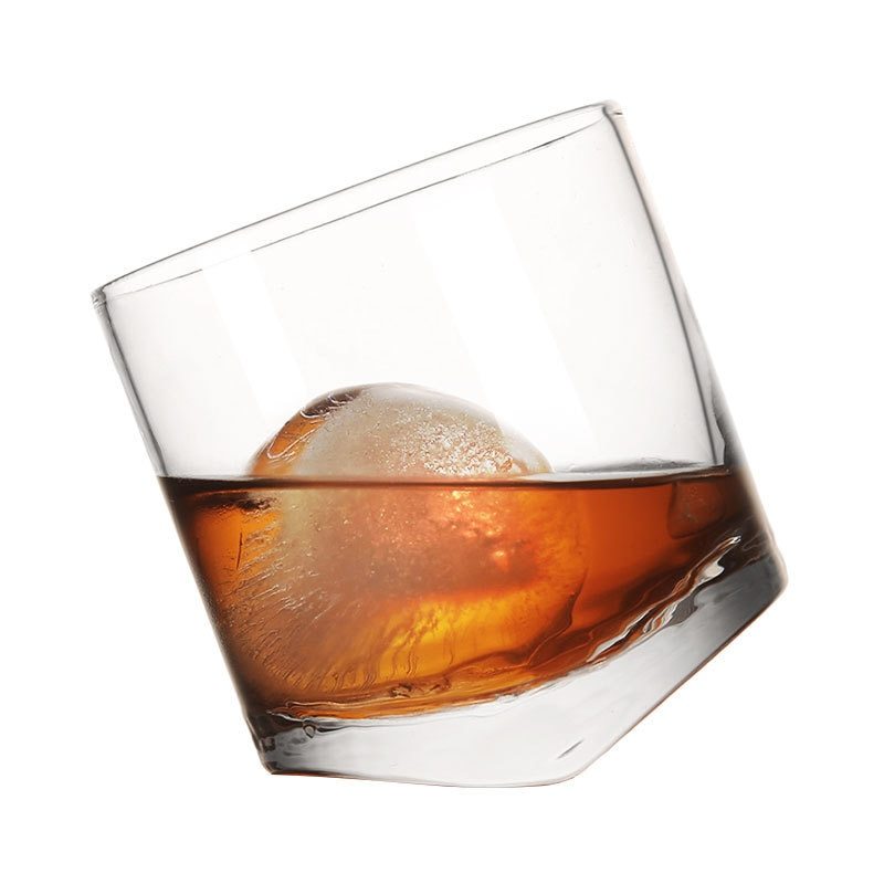 Tilted Whiskey Glass